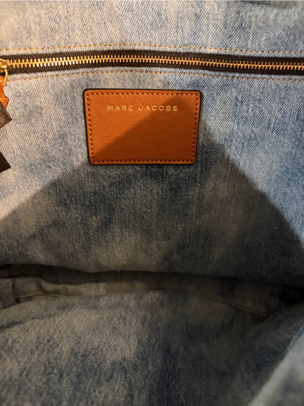 Marc Jacobs x Julie Verhoeven Applique Abstract-Art Denim Messenger Bag - Picture 8 of 13